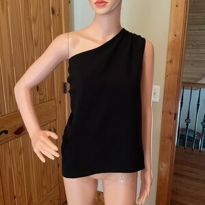 White House black market Black One-Shoulder Top